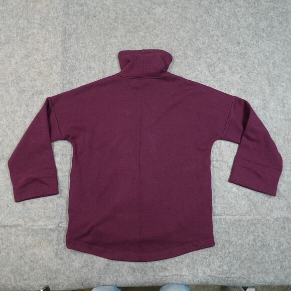 Athleta Sweater Womens Small Cozy Karma Funnel Neck Spiced Cabernet Athleisure - Picture 8 of 12